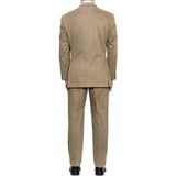 SARTORIA CASTANGIA Olive Twill Cotton Velvet Suit EU 50 NEW US 40