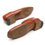 DEMETER & HALMOS Handmade Buffalo Grain Casual Derby Shoes EU 43 US 10