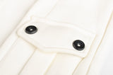 DIESEL White Cotton Blend Vest Waistcoat NEW US M