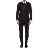 DIOR HOMME Hedi Slimane Black Wool DB Smoking Suit EU 50 US 38 40 7E