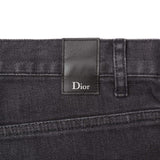 DIOR Made in Italy Dark Gray Denim Stretch Jeans Pants US 32 Slim 17.5