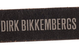 DIRK BIKKEMBERGS Black Leather Thin Belt with Rectangular Buckle 54 NEW 95cm/ 38
