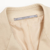 DOMENICO VACCA Beige Twill Cotton DB Polo Spring Coat EU 54 NEW US XL