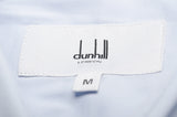 DUNHILL LONDON Blue Cotton Blend Stretch Dress Shirt NEW Size M Slim