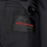 D'AVENZA Handmade Black Striped Wool Super 150's Suit EU 54 NEW US 44
