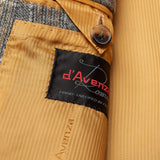 D'AVENZA Handmade Gray Plaid Cashmere-Wool Super 100's Suit EU 50 NEW US 40