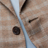 D'AVENZA Handmade Wool Super 120's Flannel Suit EU 52 NEW US 42