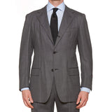 D'AVENZA Roma Handmade Gray Wool Unconstructed Suit EU 50 NEW US 40