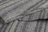 D'AVENZA Handmade Gray Striped Wool Cashmere Unlined Blazer Jacket 50 NEW US 40