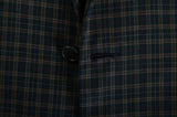 D'AVENZA Handmade Green Plaid Wool Blazer Jacket EU 49 NEW US 39