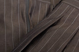 D'AVENZA Roma Gray Striped Cotton DP Dress Pants EU 54 NEW US 38 Classic Fit