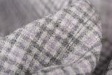 D'AVENZA Roma Handmade Gray Plaid Wool-Cashmere Flannel Jacket 50 NEW US 40