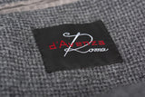 D'AVENZA Roma Handmade Gray Wool-Cashmere Flannel Unlined Coat 50 NEW US M