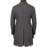 D'AVENZA Roma Handmade Gray Wool-Cashmere Flannel Unlined Coat 50 NEW US M