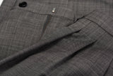 D'AVENZA Roma Handmade Gray Wool DP Dress Pants EU 52 NEW US 36 Classic Fit