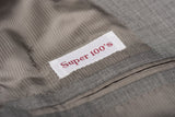 D'AVENZA Roma Handmade Gray Wool Super 100's Suit EU 60 NEW US 50