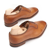 EDWARD GREEN Last 888 Tan Leather 5 Eyelet Oxford Dress Shoes 8.5 US 9-9.5