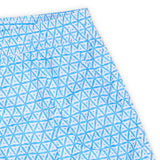 FEDELI Blue-White Triangle Print Madeira Airstop Swim Shorts Trunks NEW S