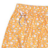 FEDELI Orange Beach Theme Print Positano Airstop Swim Shorts Trunks NEW M