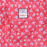 FEDELI Red Crab & Shells Print Madeira Airstop Swim Shorts Trunks NEW L