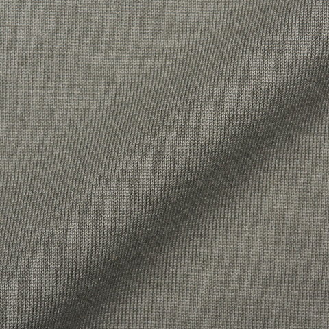 FEDELI Sage Cotton Jersey Long Sleeve Polo Shirt EU 58 NEW US 3XL Slim Fit