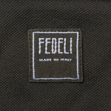 FEDELI Army Green Cotton Pique Long Sleeve Polo Shirt EU 46 NEW US XS