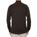 FEDELI Black Garment Dyed Cotton Jersey Polo Shirt EU 52 NEW US L