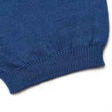 FEDELI Blue Supima Cotton Crewneck Sweater EU 52 NEW US L