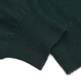 FEDELI Dark Green Cashmere V-Neck Sweater EU 58 NEW US 3XL Slim Fit