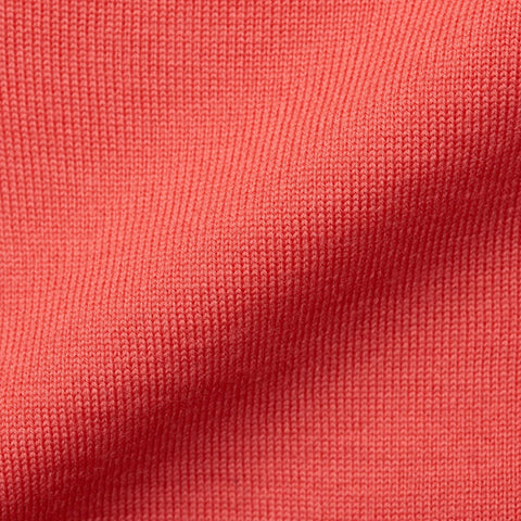 FEDELI Dark Pink 15 Micron Wool Super 160's V-Neck Sweater NEW