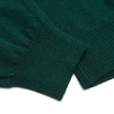 FEDELI Green Cashmere V-Neck Sweater EU 46 NEW US XS