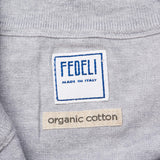 FEDELI Heather Gray Organic Cotton Zip Cardigan Sweater EU 50 NEW US M