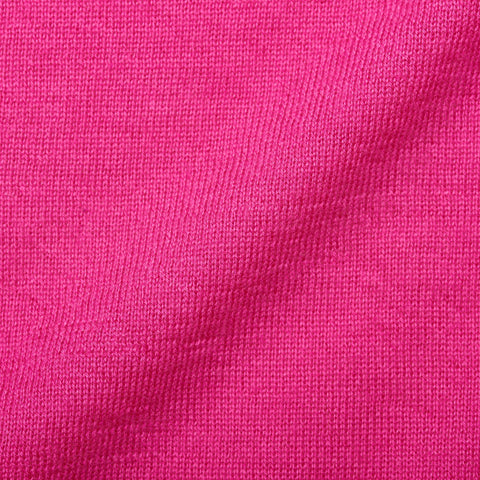 FEDELI Magenta Pink Cashmere V-Neck Sweater NEW