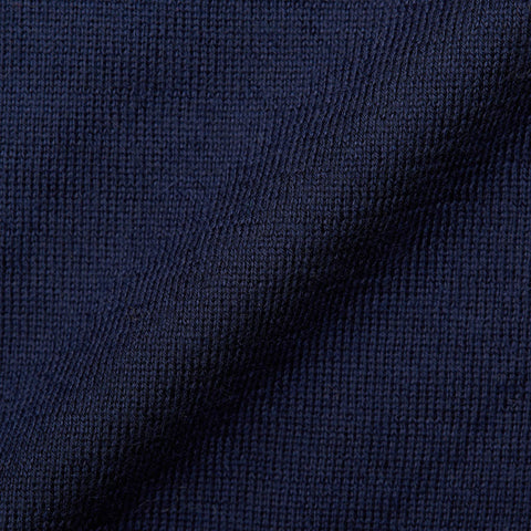 FEDELI Navy Blue Cashmere Crewneck Sweater EU 60 NEW US 4XL