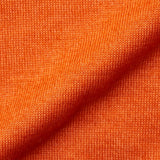 FEDELI Orange Cashmere-Silk V-Neck Sweater EU 48 NEW US S