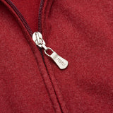 FEDELI Red Dusty System Wool Zip Cardigan Sweater EU 50 NEW US M