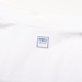 FEDELI White Cotton Pique Long Sleeve Polo Shirt EU 56 NEW US 2XL