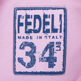 FEDELI 34 LAB Light Purple Cotton Pique Frosted Polo Shirt EU 54 NEW US XL