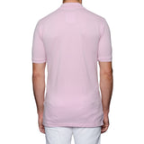FEDELI 34 LAB Light Purple Cotton Pique Frosted Polo Shirt EU 54 NEW US XL