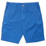 FEDELI "Bastia" Blue Cotton Twill Casual Cargo Bermuda Shorts EU 52 NEW US 36