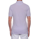 FEDELI "North" Solid Lavender Cotton Pique Short Sleeve Polo Shirt 50 NEW US M