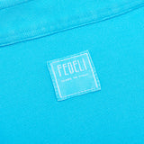 FEDELI "Steve" Solid Blue Cotton Pique Long Sleeve Polo Shirt EU 58 NEW US 3XL