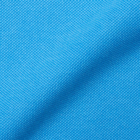 FEDELI "Steve" Sky Blue Cotton Pique Long Sleeve Polo Shirt 56 NEW 2XL