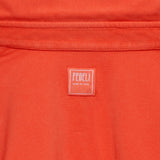 FEDELI "Steve" Coral Cotton Pique Frosted Long Sleeve Polo Shirt NEW