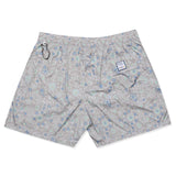 FEDELI Made in Italy Gray Paisley Floral Madeira Airstop Swim Shorts Trunks NEW