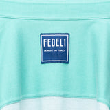 FEDELI "Team" Green Cotton Pique Long Sleeve Polo Shirt EU 56 NEW US 2XL