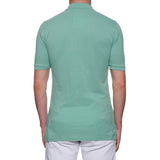 FEDELI 34 LAB "West" Mint Green Cotton Pique Frosted Polo Shirt 48 NEW S