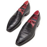 GAZIANO & GIRLING "St. Tropez" Black Pigskin Loafer Shoes UK 7.5E US 8 Last KN14