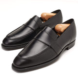 GEORGE CLEVERLEY "Owen" Black Leather Loafers Dress Shoes UK 8E NEW US 9