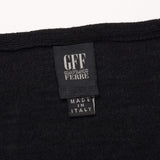 GIANFRANCO FERRE Solid Black Wool Sleeveless Sweater Vest Size US L NEW EU 52